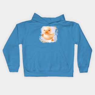 Easter Ducky Watercolor Joy Kids Hoodie